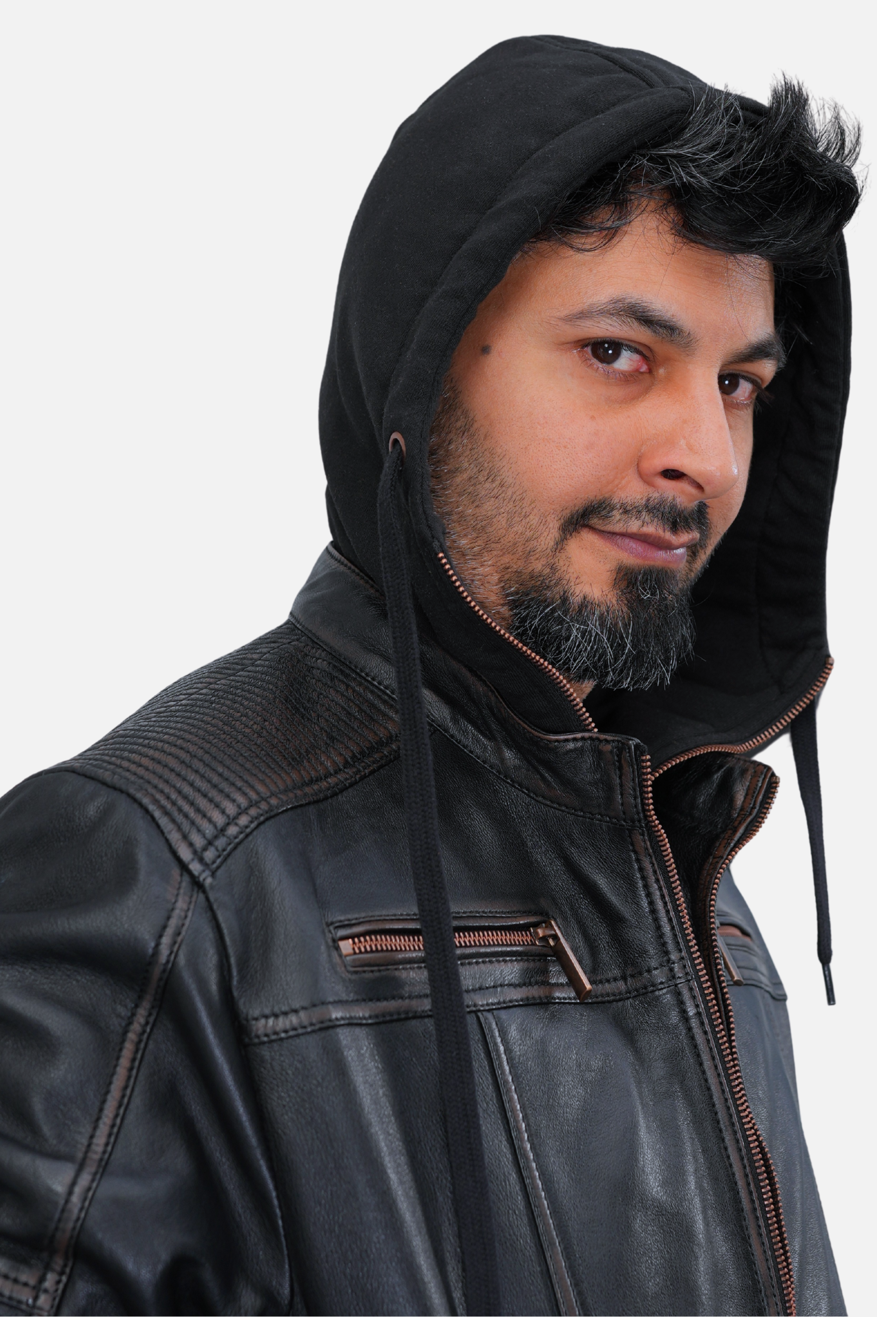 black distressed jacket for men
