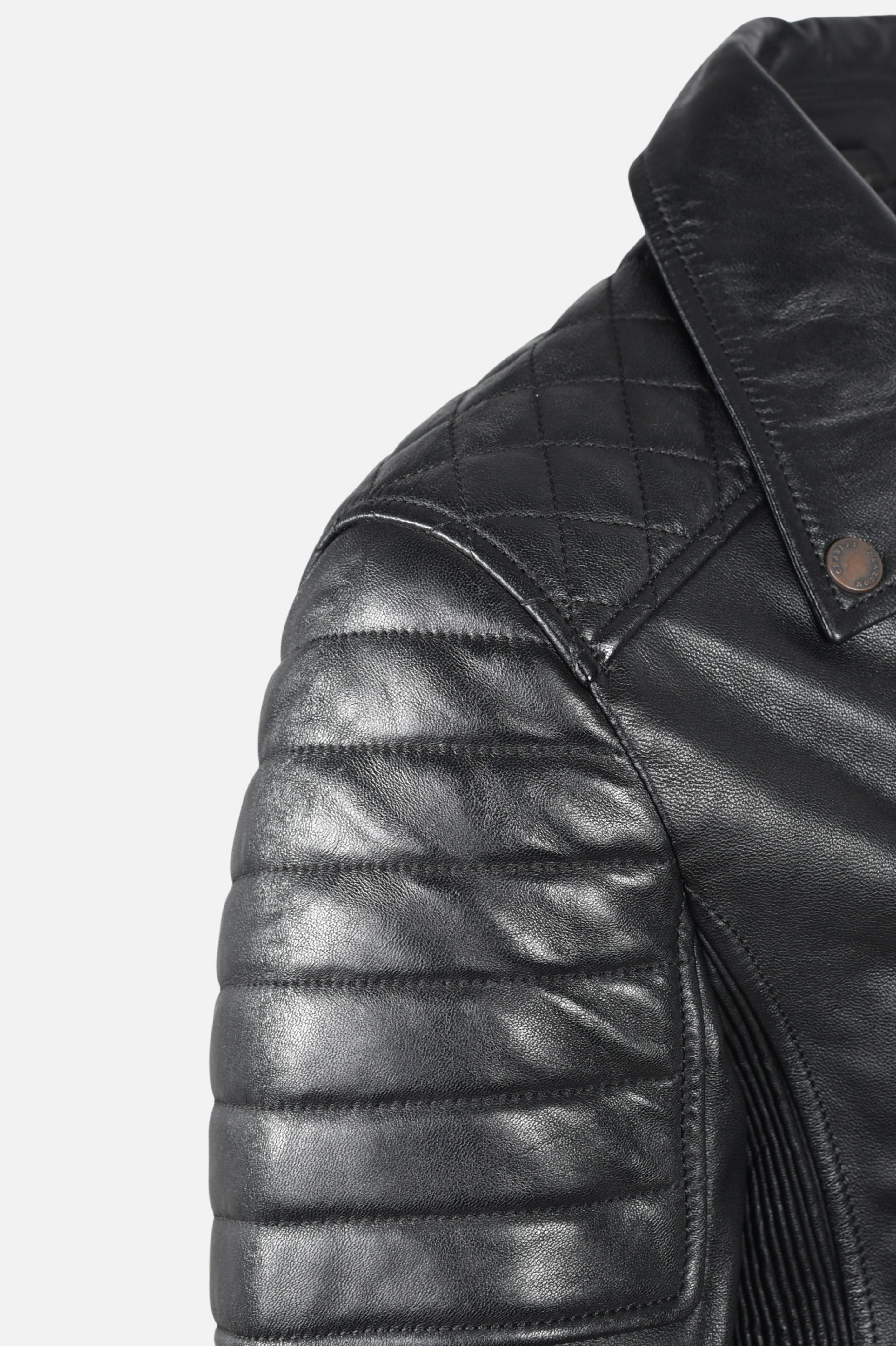 black leather biker jacket mens fashion