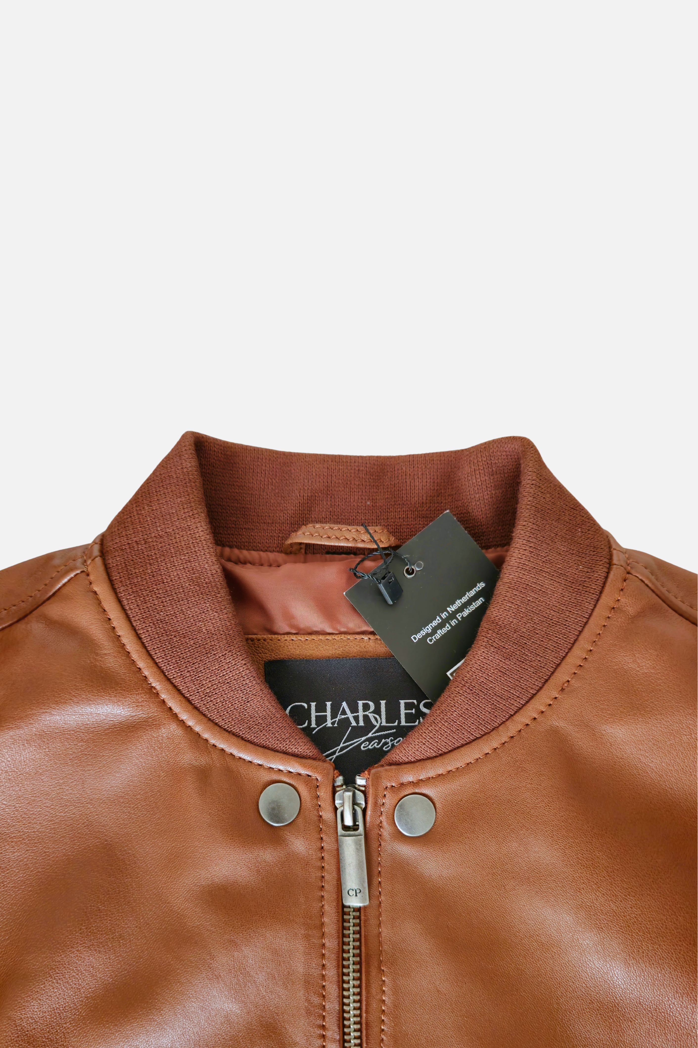 brown bomber leather jacket in USA