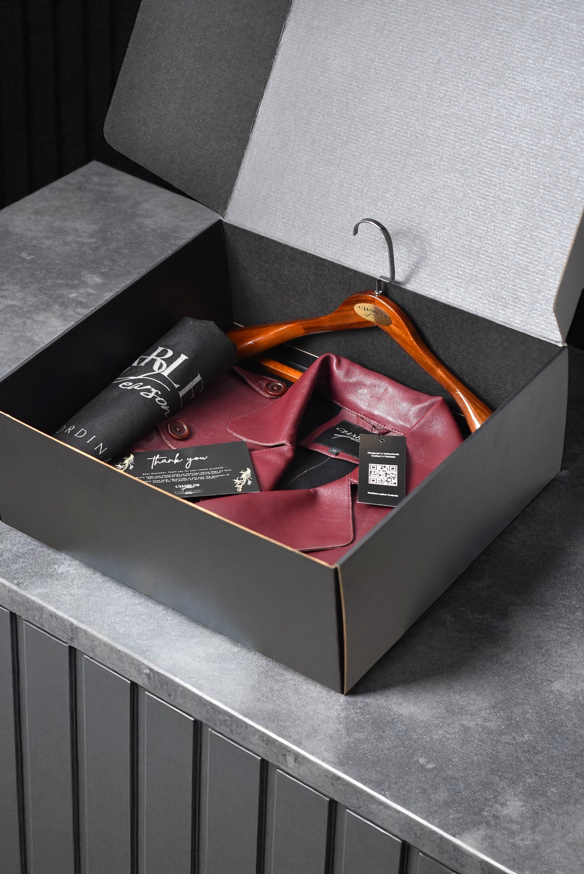 burgundy oversized leather jacket for women