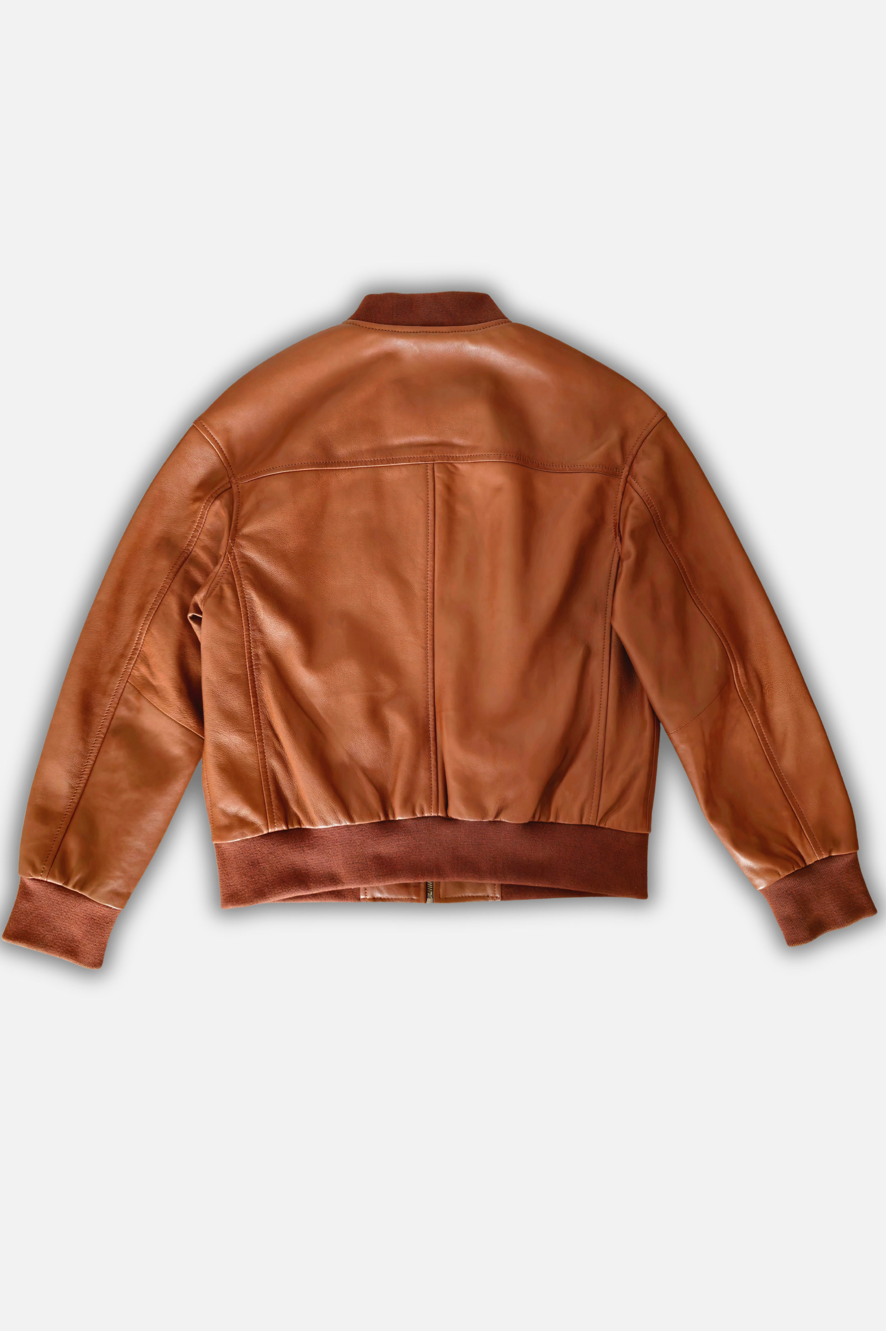 ladies leather bomber jacket brown
