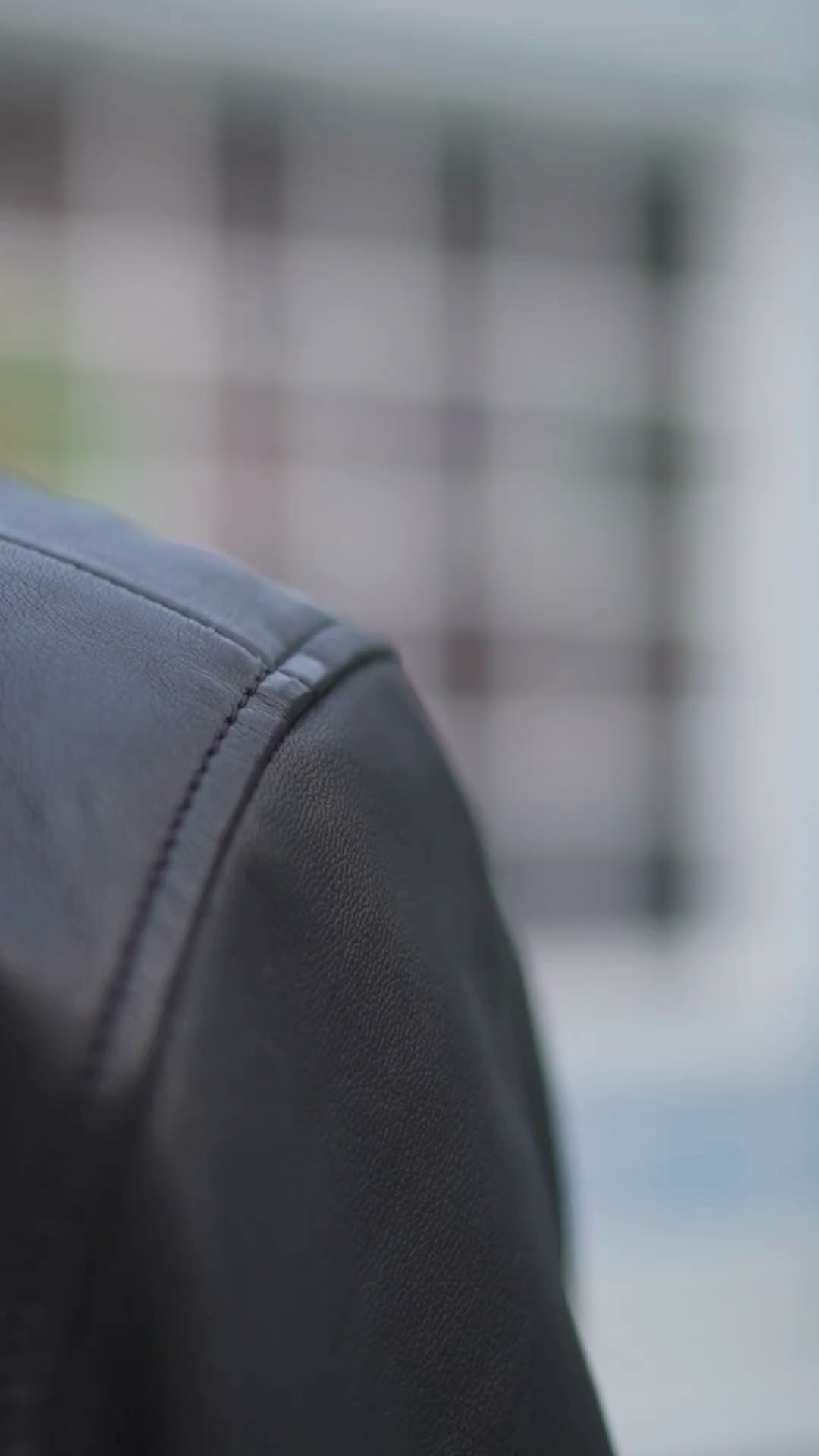 Black Zipper Bomber Genuine Leather Jacket Mens