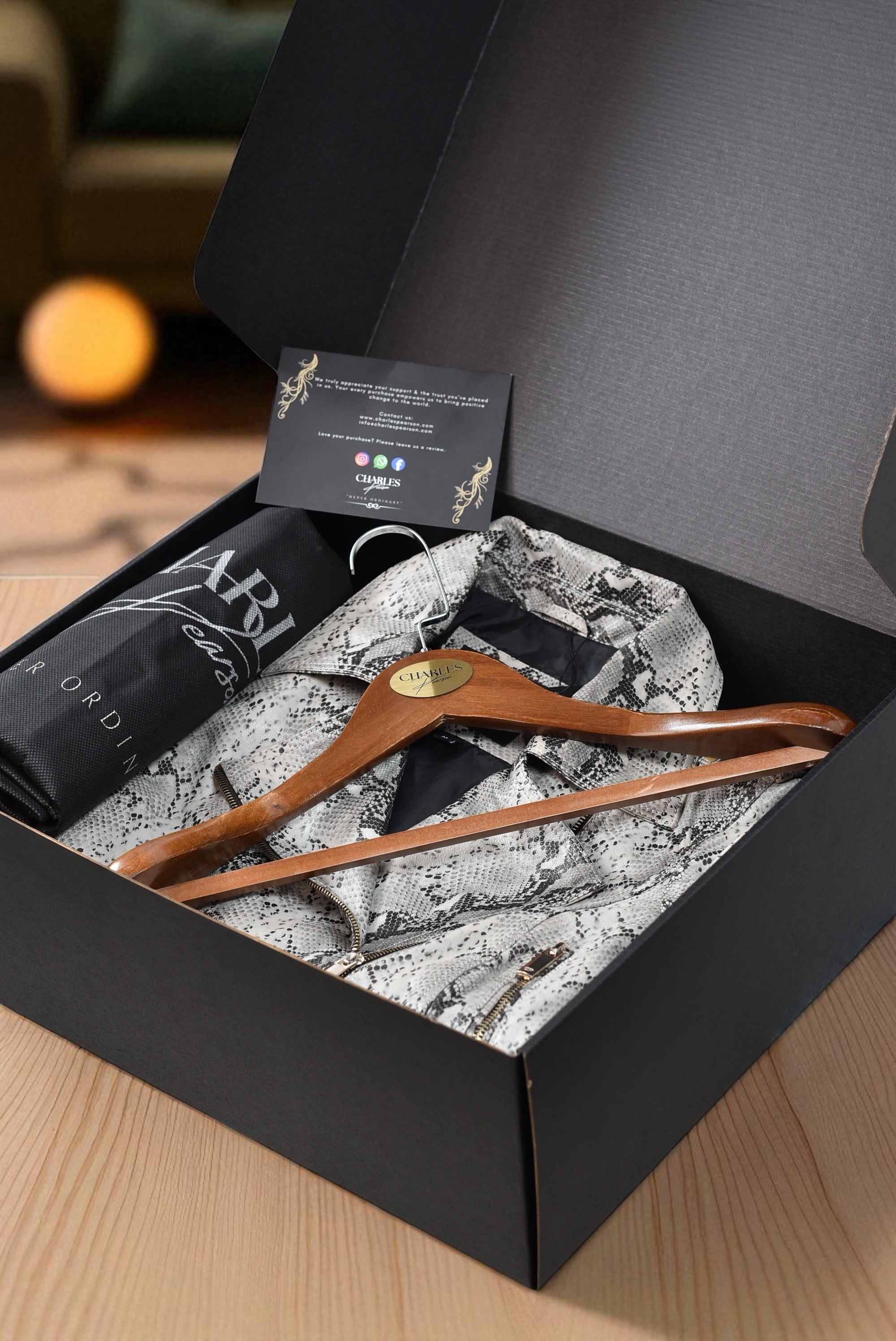 python print real lambskin leather biker jacket for women